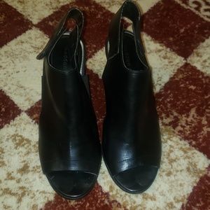 Madden Girl black faux leather bootie